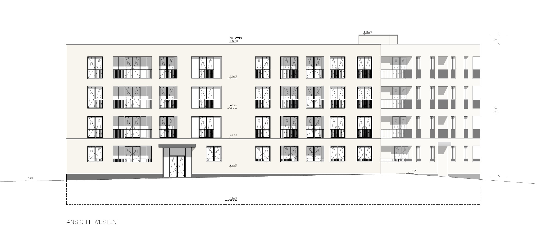 Nieuwbouw Essen, close-up gebouw - Arcade Bouwkwaliteit
