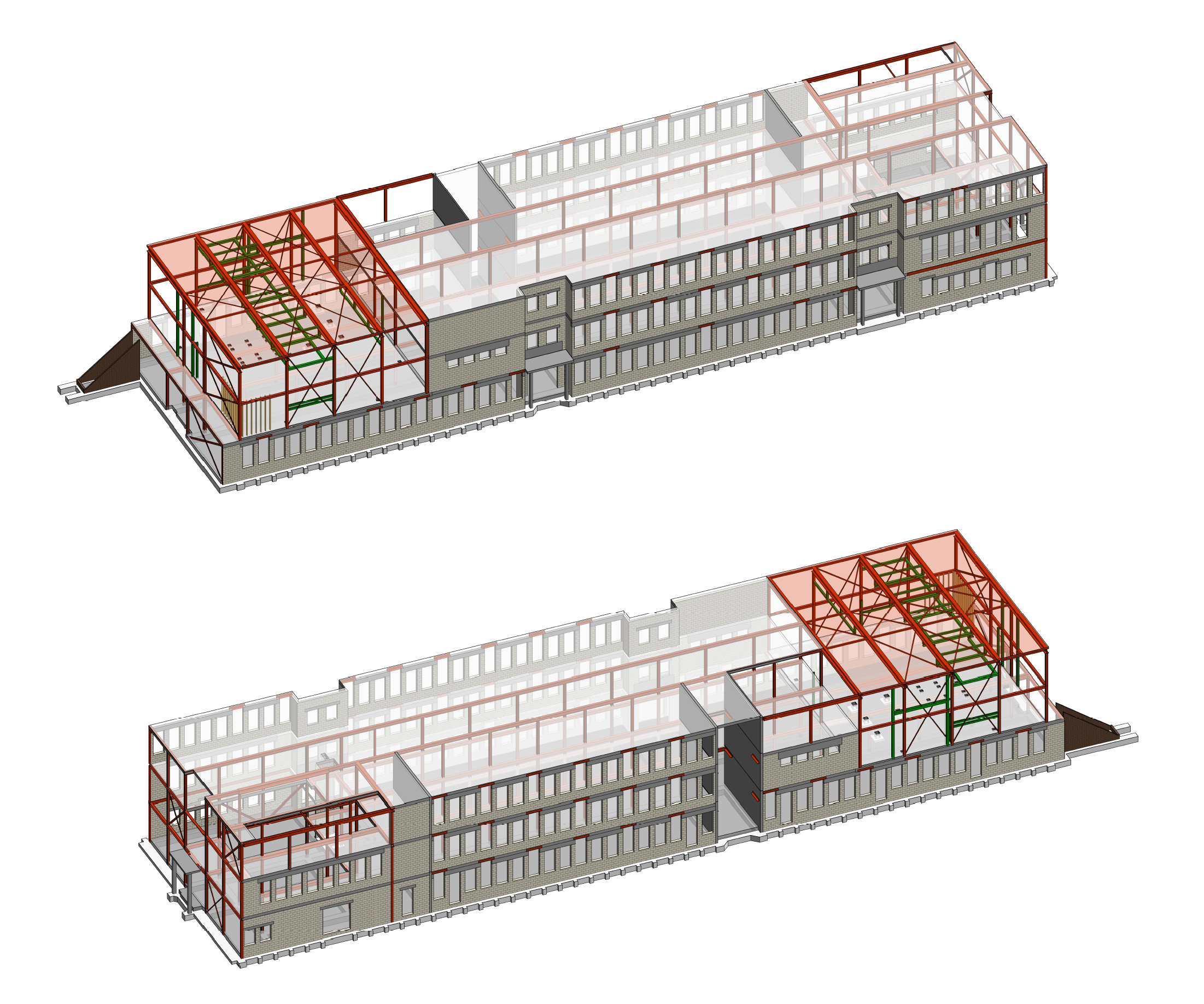 Annie MG Smith school, illustratie 3D model - Arcade Bouwkwaliteit