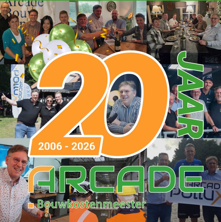 20 jaar Arcade Bouwkwaliteit - Jubileum Collage